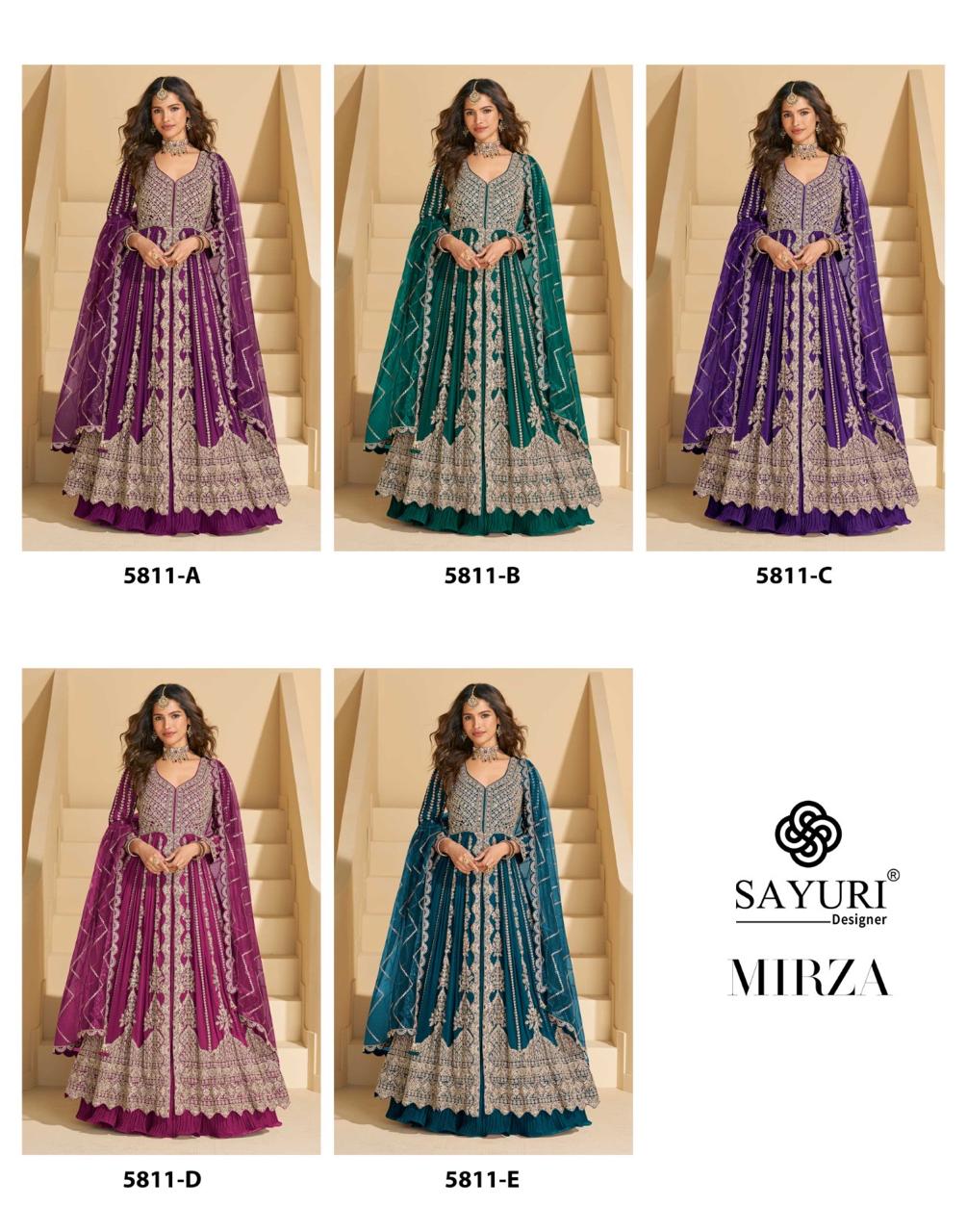 Sayuri Designer Mirza Wedding Party Salwar Suits Catalog collection 12