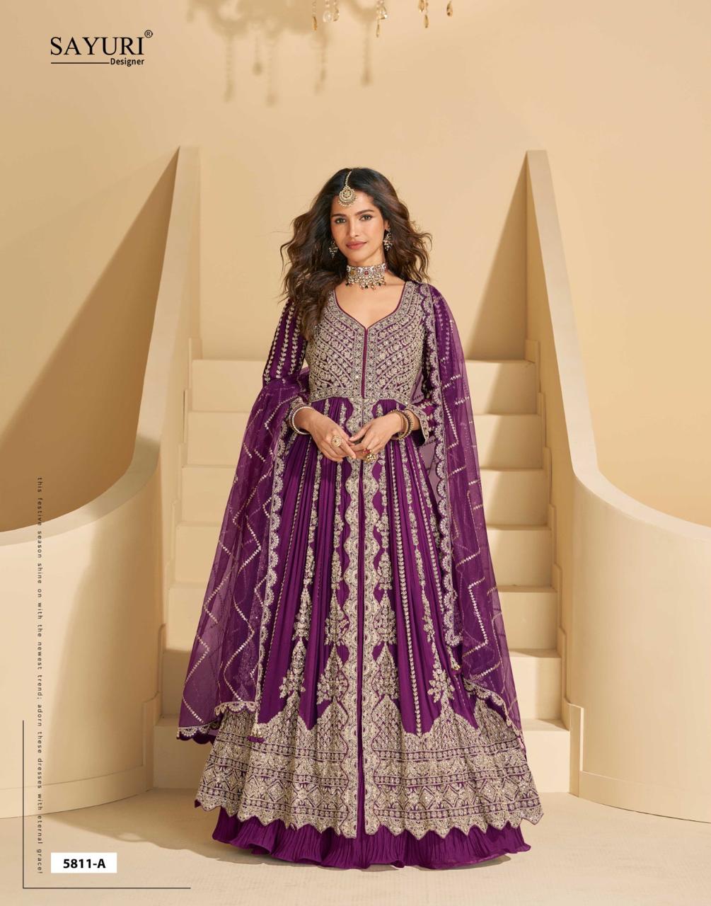 Sayuri Designer Mirza Wedding Party Salwar Suits Catalog collection 9