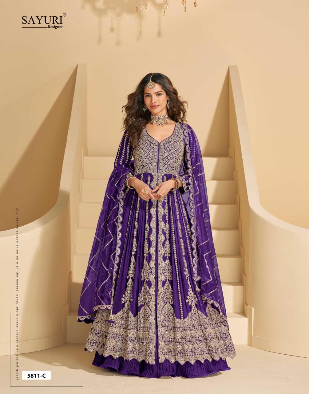 Sayuri Designer Mirza Wedding Party Salwar Suits Catalog collection 5