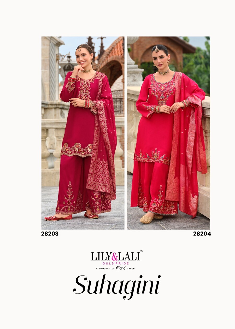 Lily Lali Suhagini Embroidery Salwar Kameez Catalog collection 12