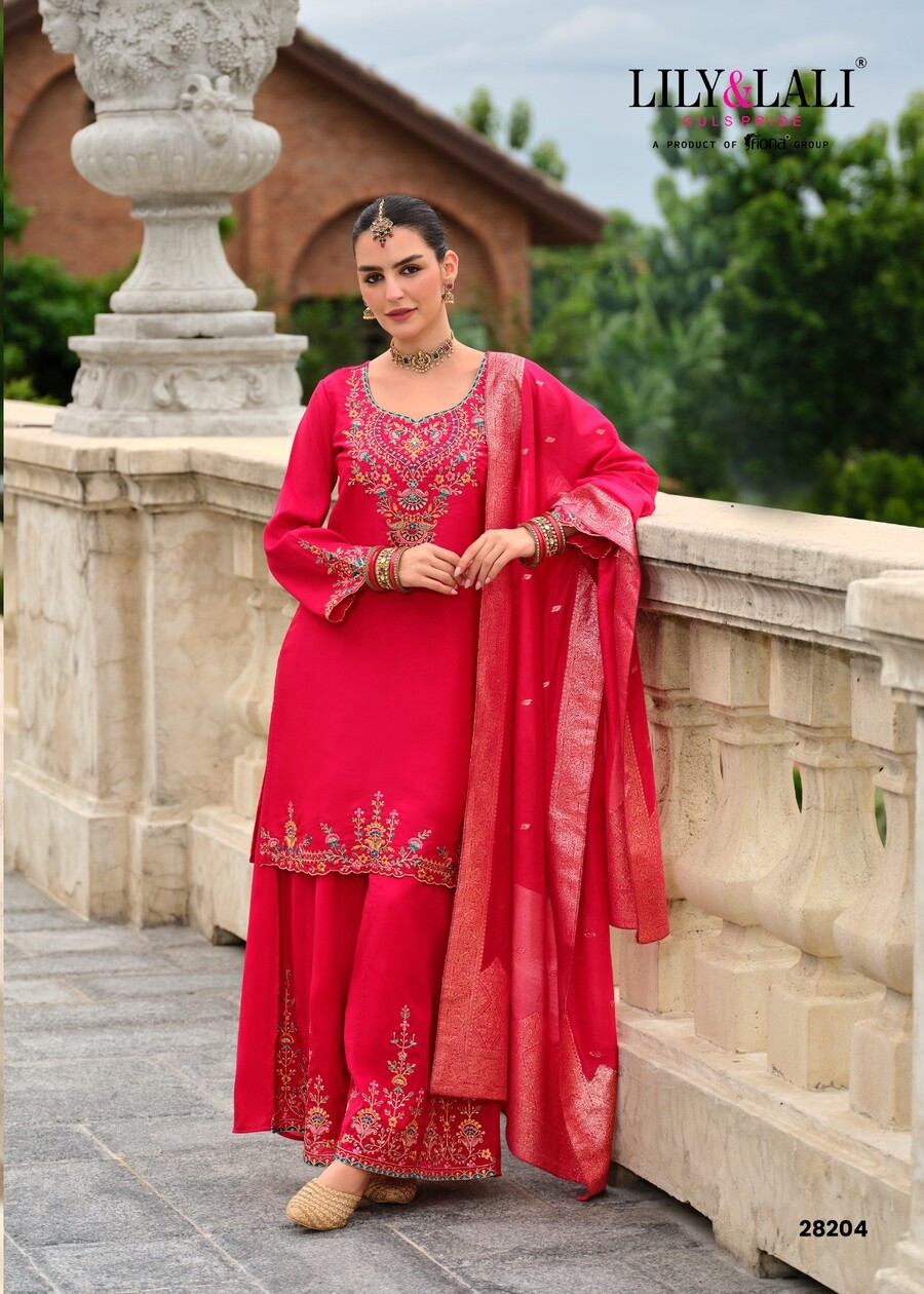 Lily Lali Suhagini Embroidery Salwar Kameez Catalog collection 7