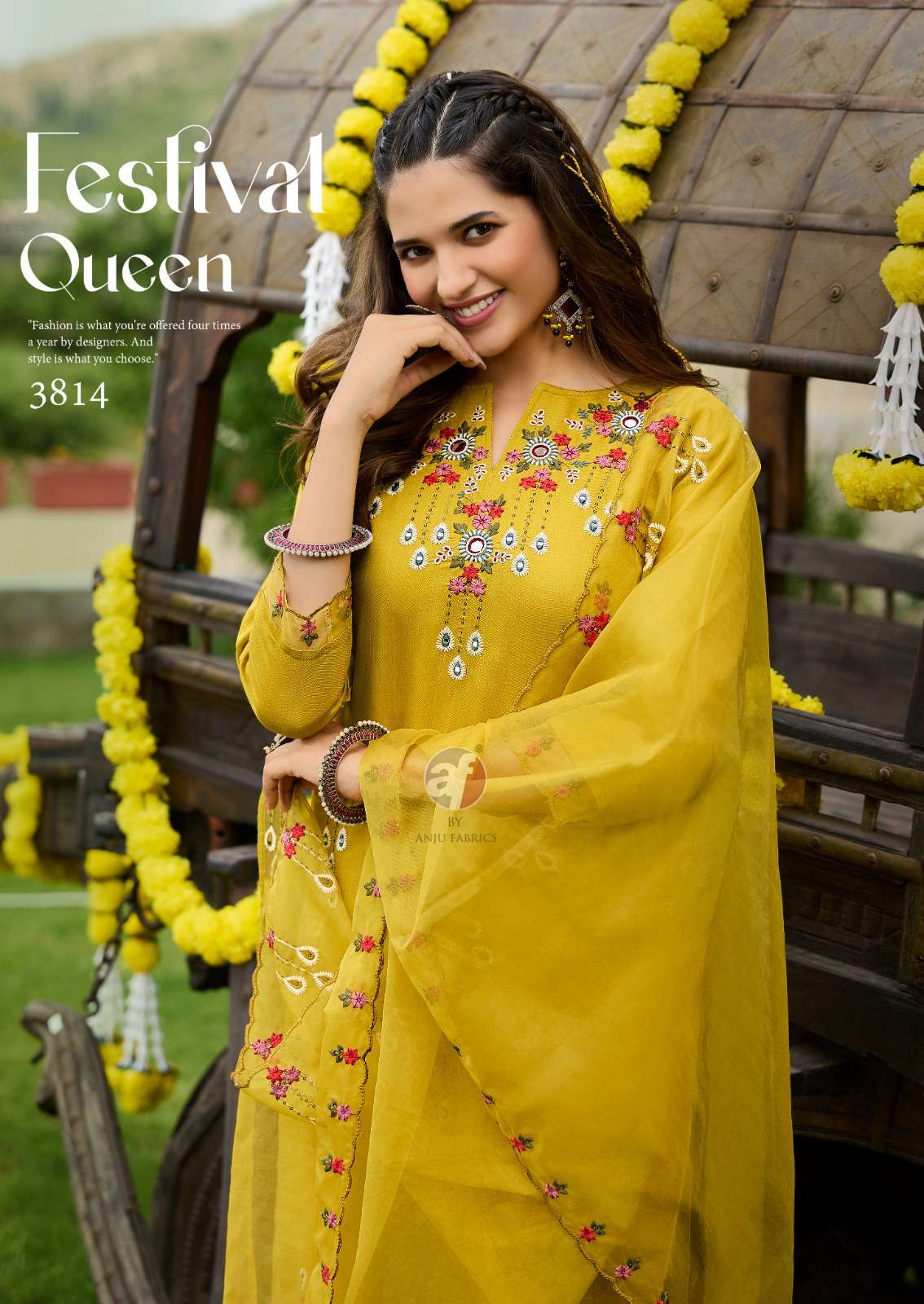 Anju Fabrics Tyohaar Vol 2 Readymade Dress Catalog collection 9