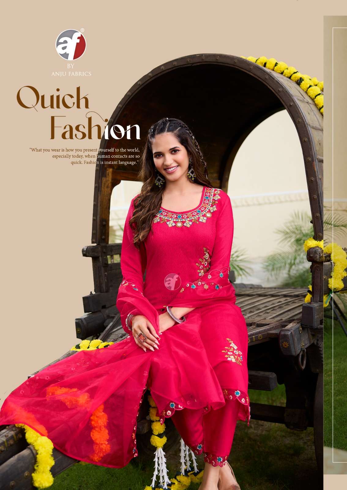 Anju Fabrics Tyohaar Vol 2 Readymade Dress Catalog collection 13