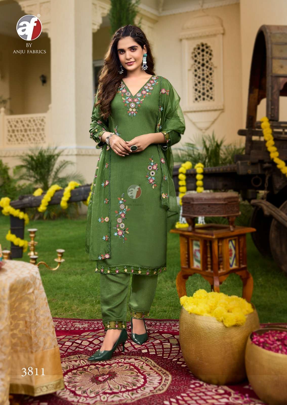 Anju Fabrics Tyohaar Vol 2 Readymade Dress Catalog collection 1