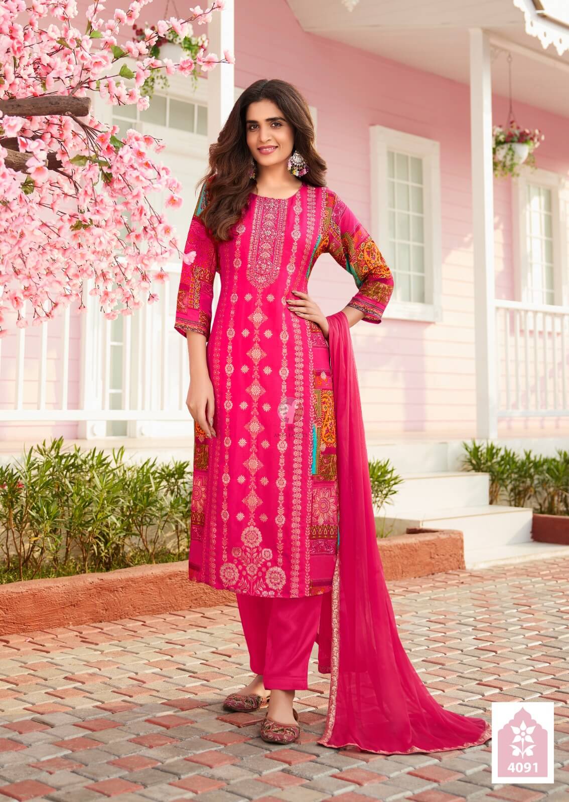 Anju Fabrics Dastoor Vol 7 Embroidery Catalog collection 7