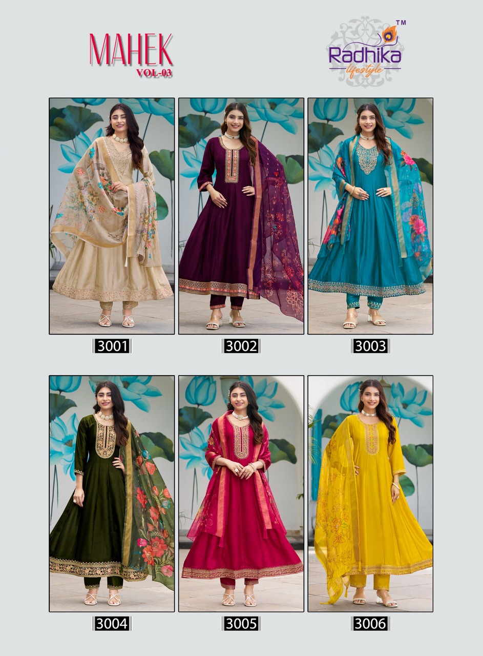 Radhika Lifestyle Mahek Vol 3 Readymade Dress Catalog collection 7