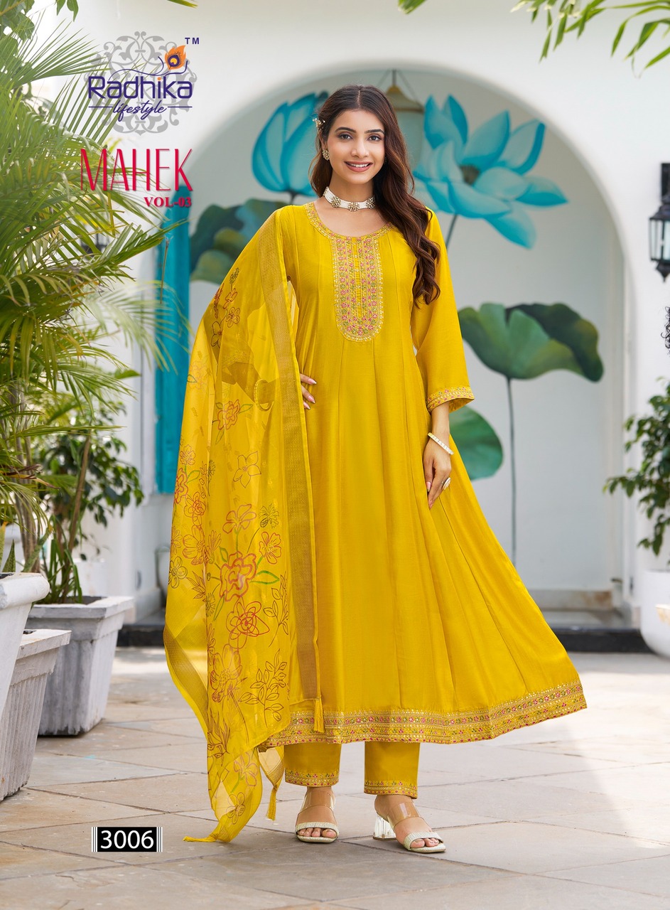 Radhika Lifestyle Mahek Vol 3 Readymade Dress Catalog collection 1