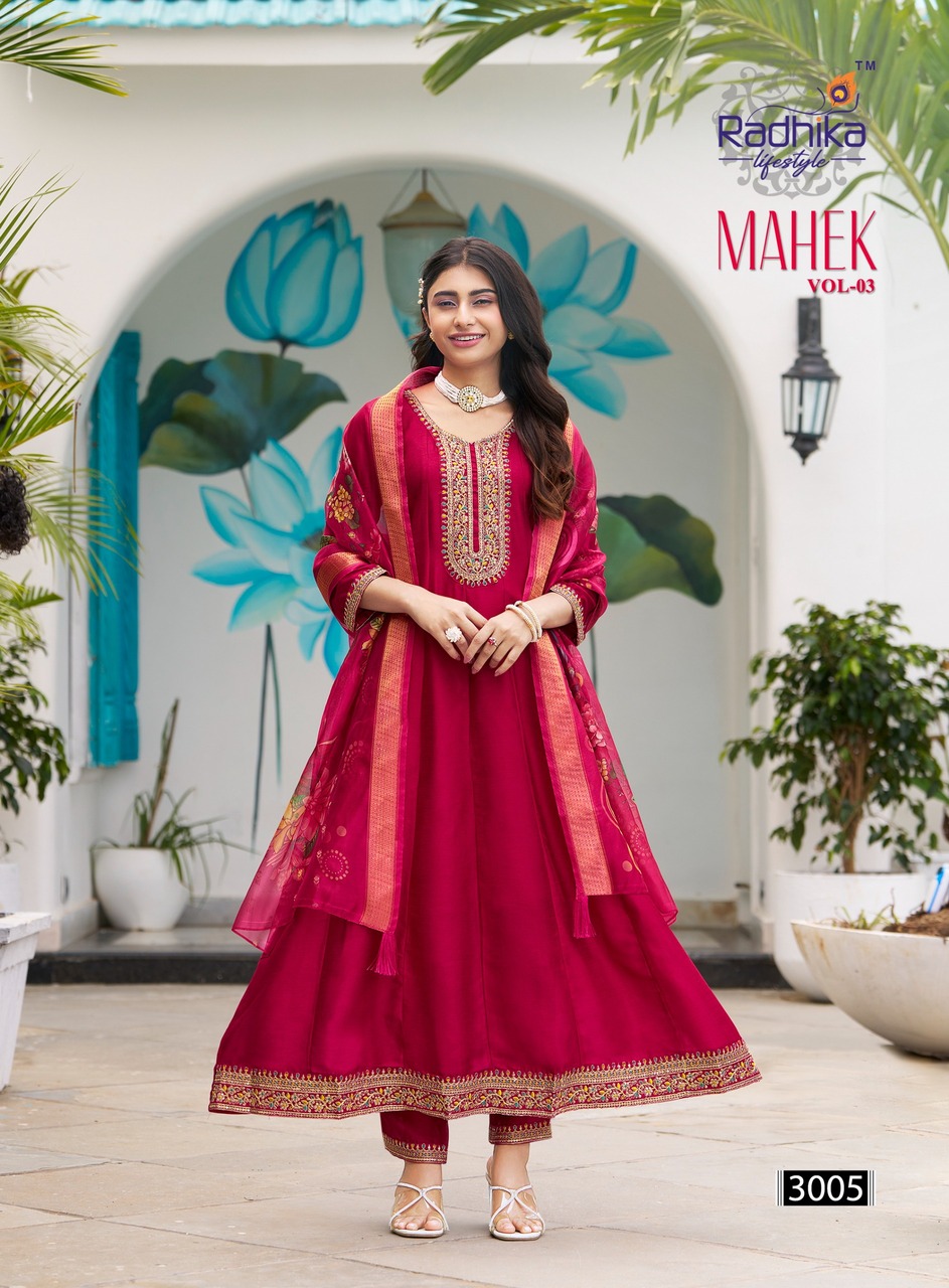 Radhika Lifestyle Mahek Vol 3 Readymade Dress Catalog collection 2