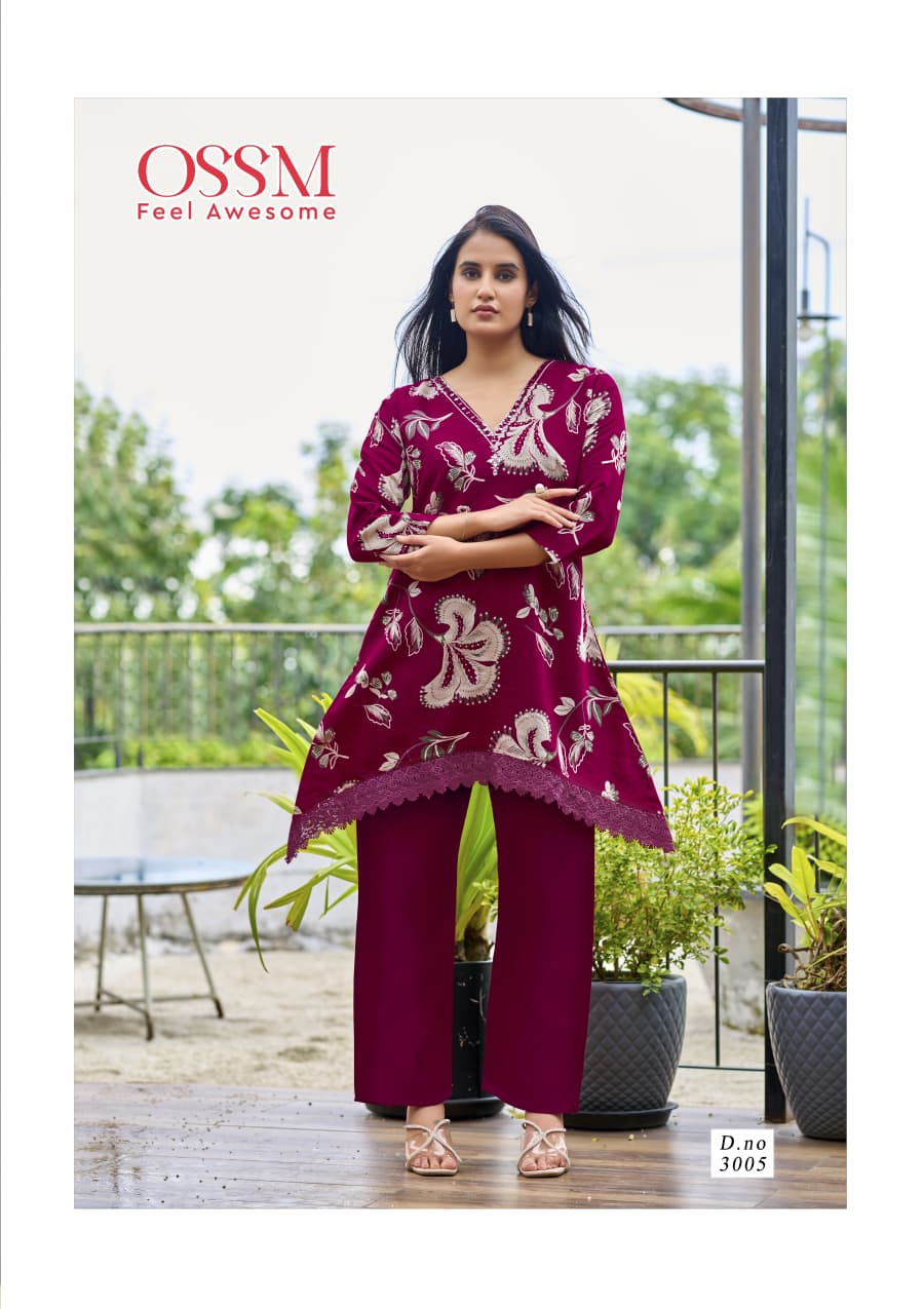 Ossm Life Style Vol 3 Kurtis With Bottom Catalog collection 2