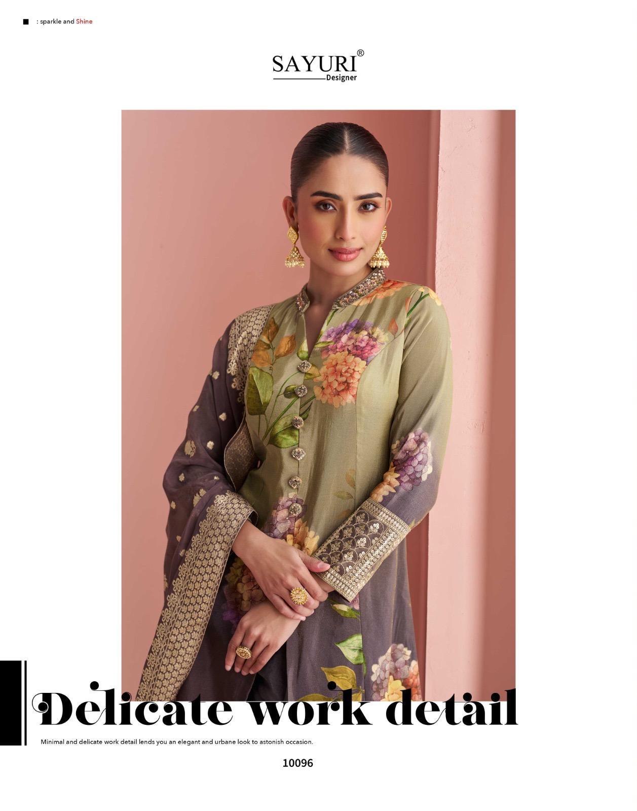Sayuri Designer Pulkari Wedding Party Salwar Suits Catalog collection 6
