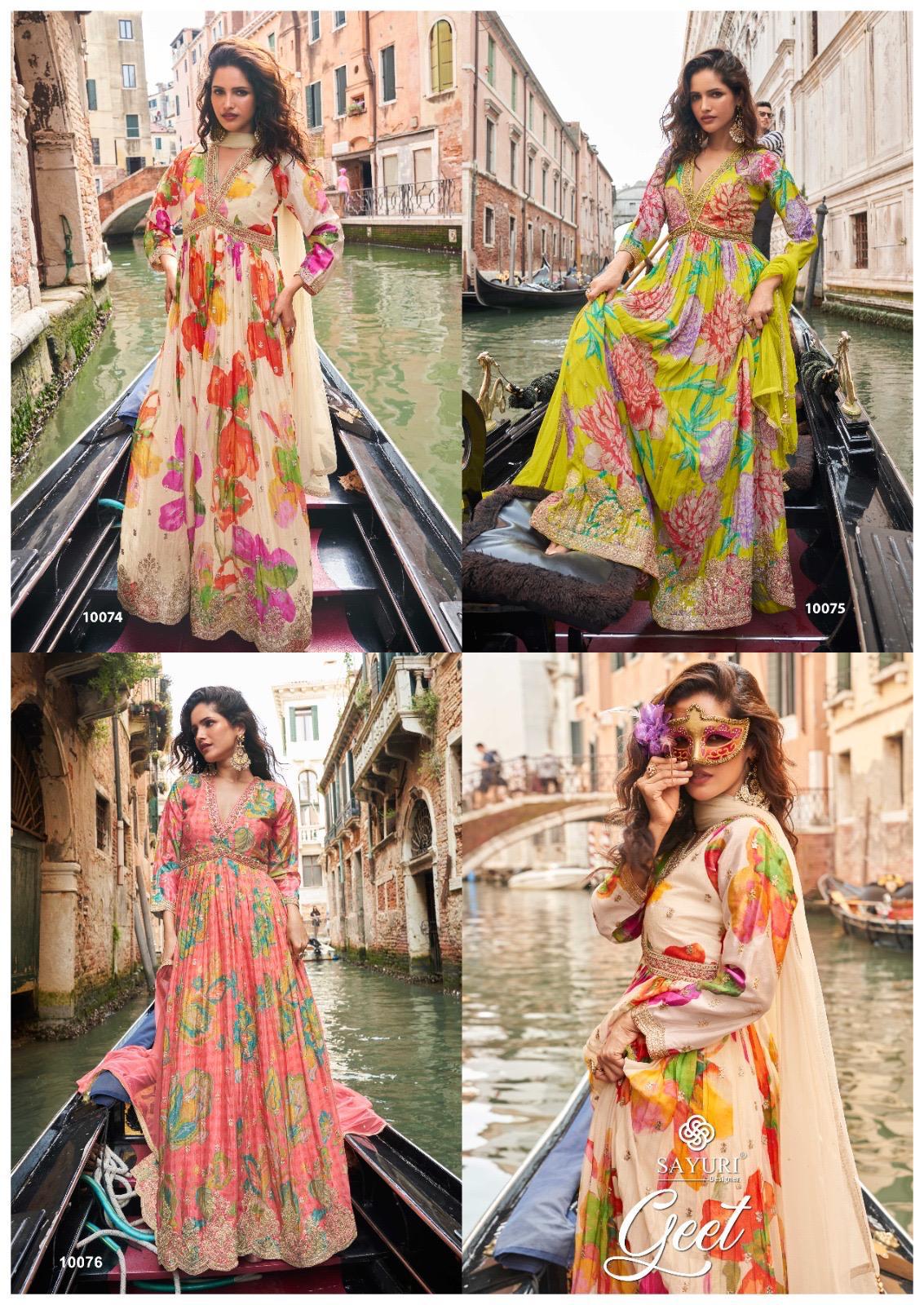 Sayuri Designer Geet Gowns With Dupatta Catalog collection 13