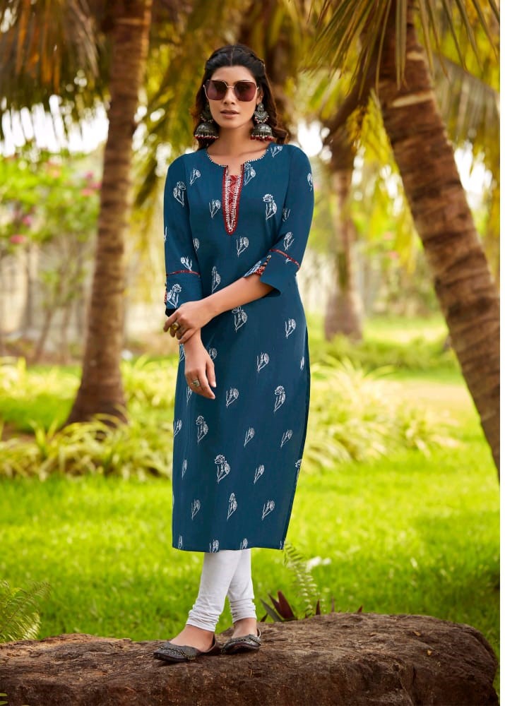 Subhash Sarees Kangana Cotton Kurtis Catalog collection 4