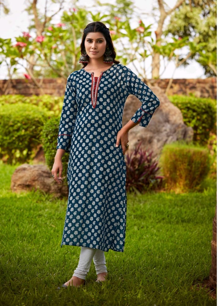Subhash Sarees Kangana Cotton Kurtis Catalog collection 5