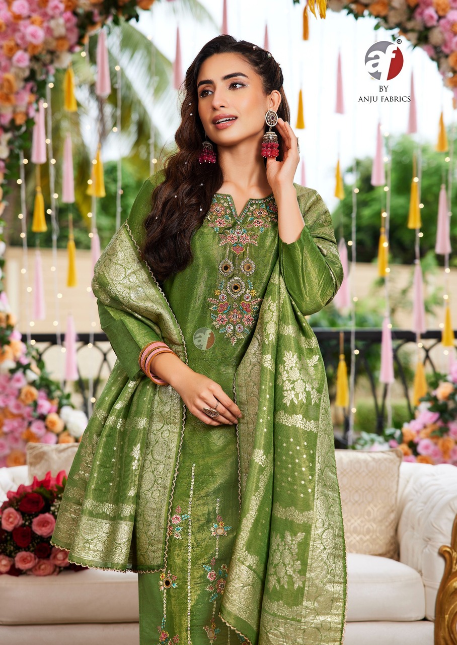 Anju Fabrics Rangat Embroidery Salwar Kameez Catalog collection 7
