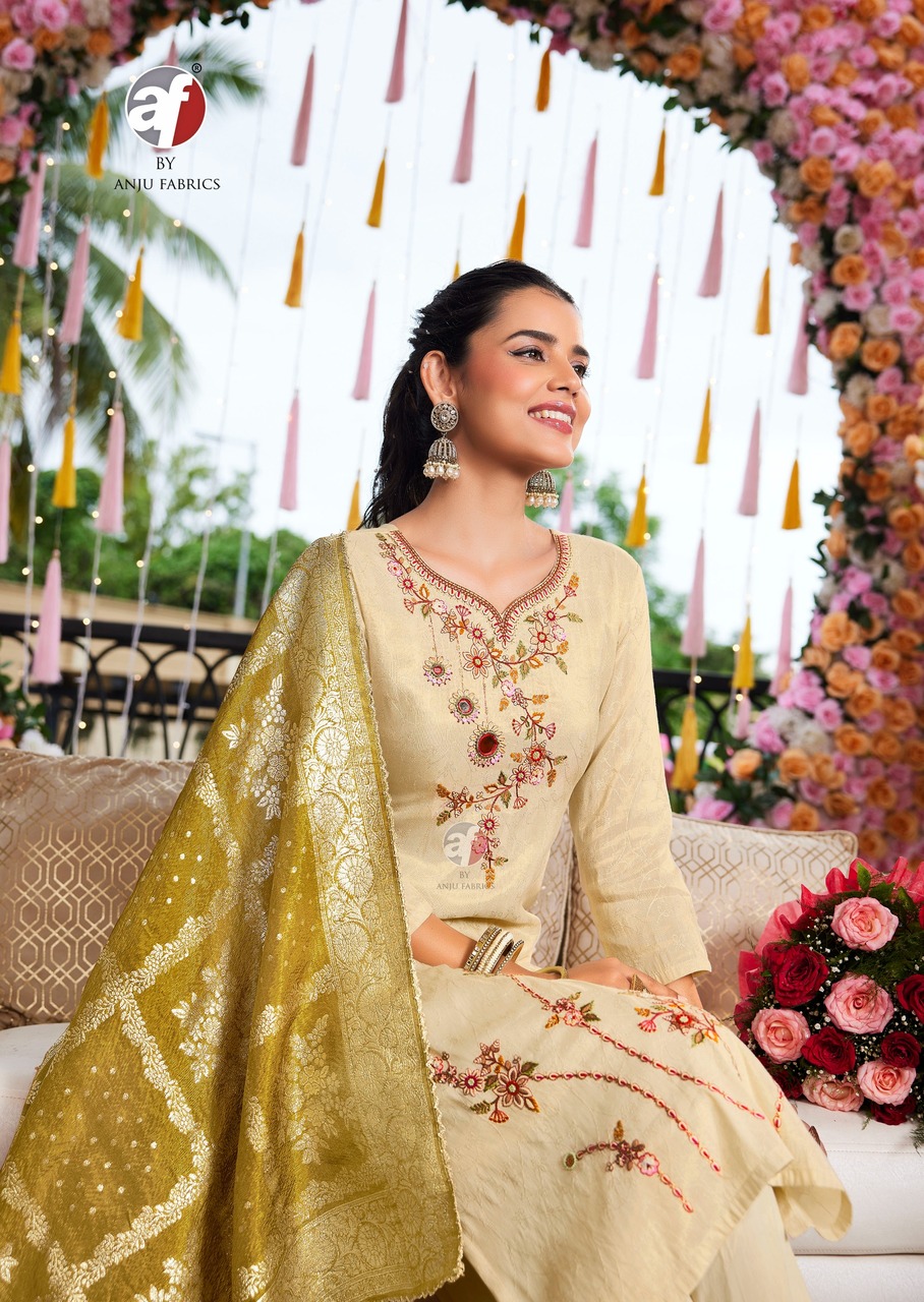 Anju Fabrics Rangat Embroidery Salwar Kameez Catalog collection 9