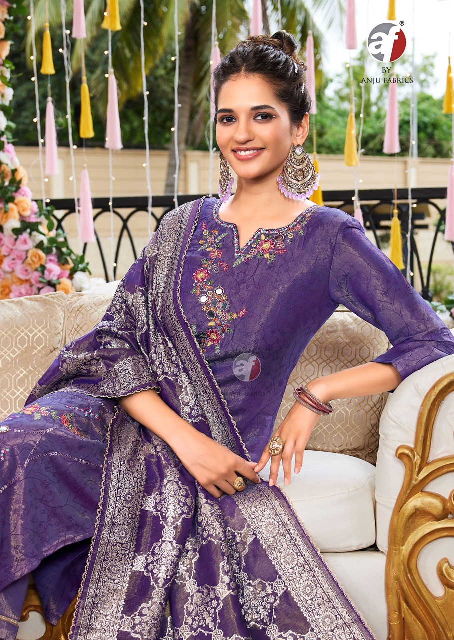 Anju Fabrics Rangat Embroidery Salwar Kameez Catalog collection 1