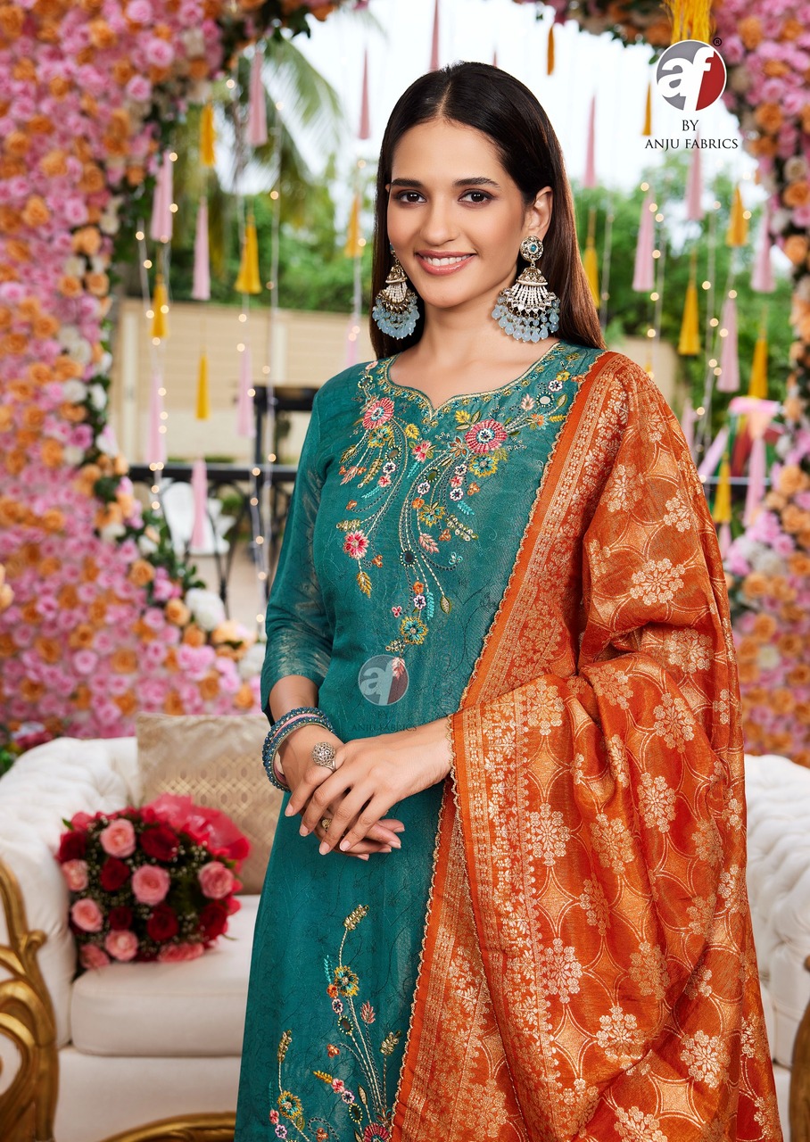 Anju Fabrics Rangat Embroidery Salwar Kameez Catalog collection 12
