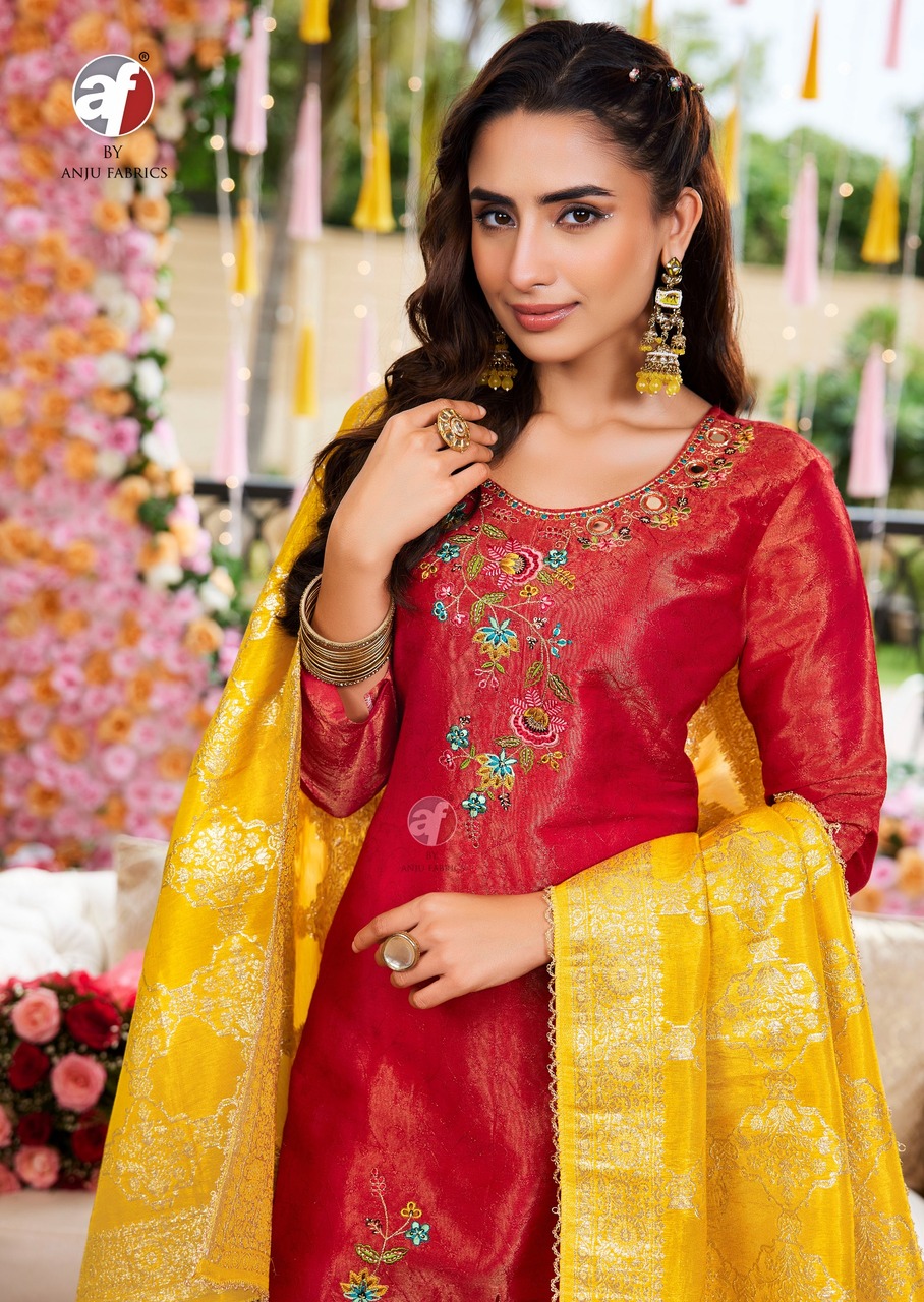 Anju Fabrics Rangat Embroidery Salwar Kameez Catalog collection 11