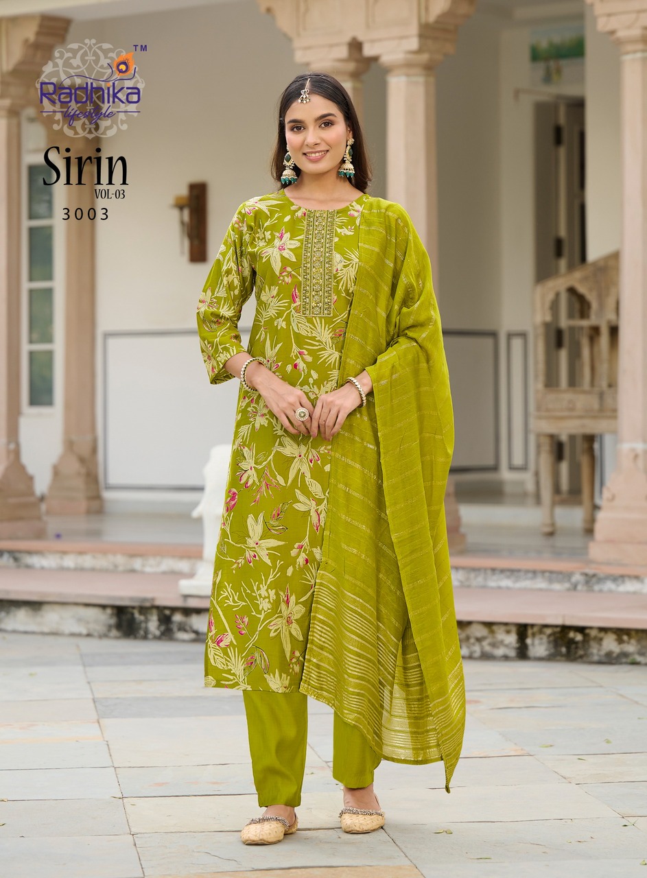 Radhika Lifestyle Sirin Vol 3 Printed Salwar Kameez Catalog collection 8