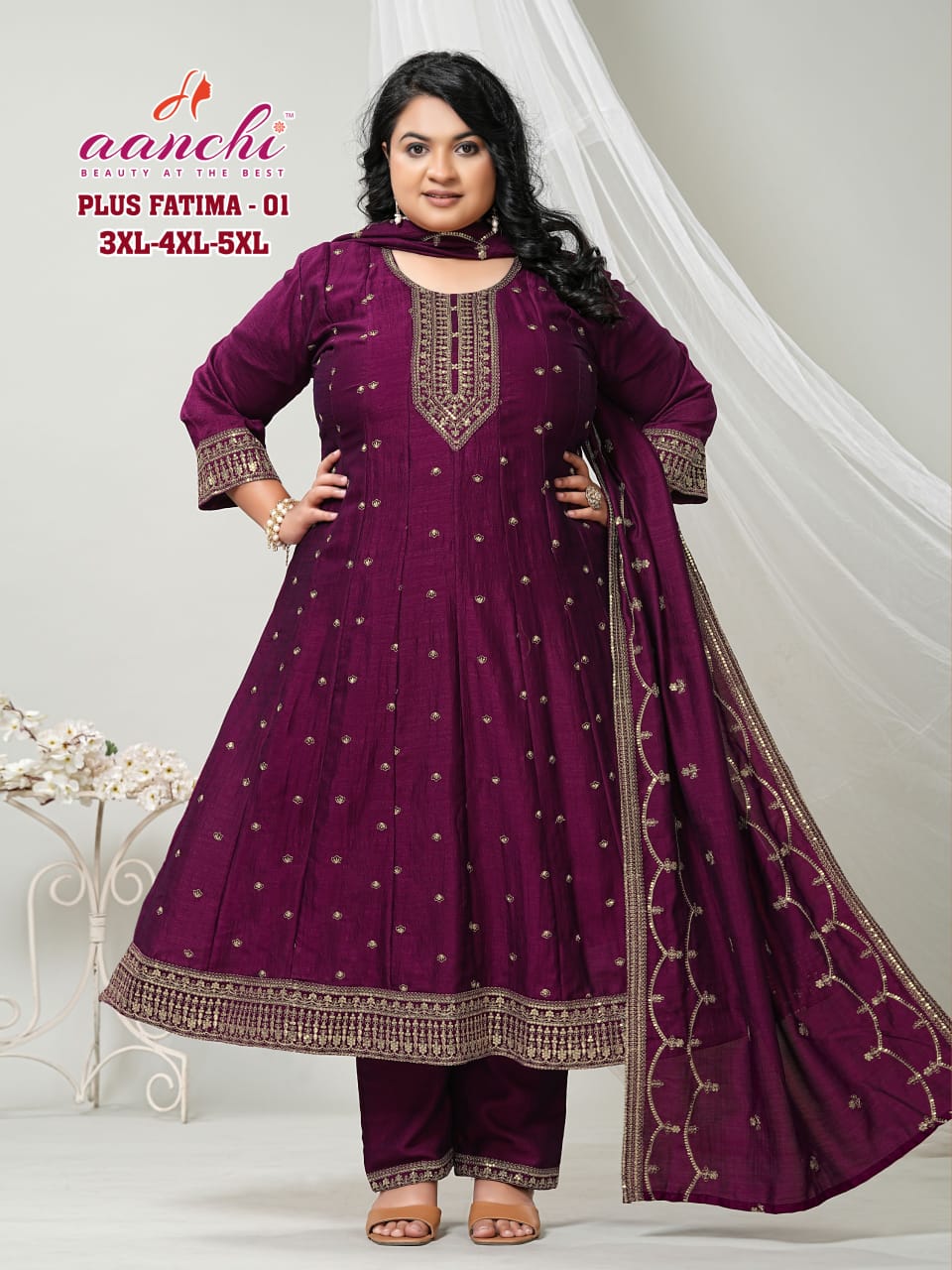 Aanchi Plus Fatima Readymade Dress Size Set collection 1