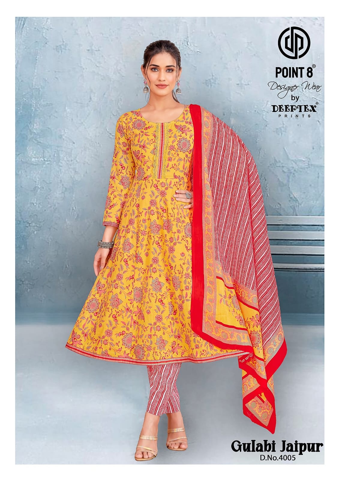 Deeptex Point 8 Gulabi Jaipur Vol 4 Anarkali Suits Catalog collection 2