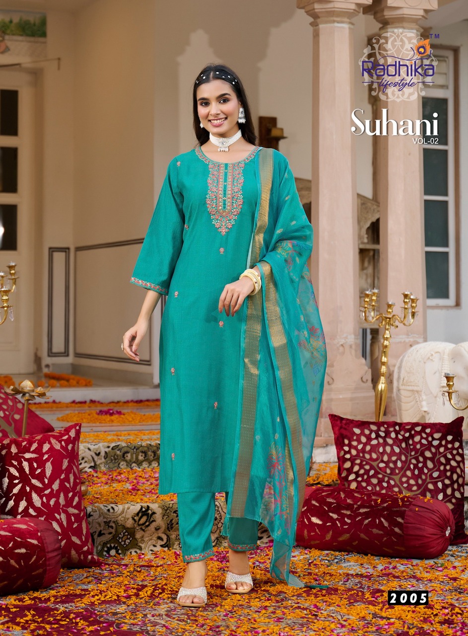 Radhika Lifestyle Suhani 2 Embroidery Salwar Kameez Catalog collection 4