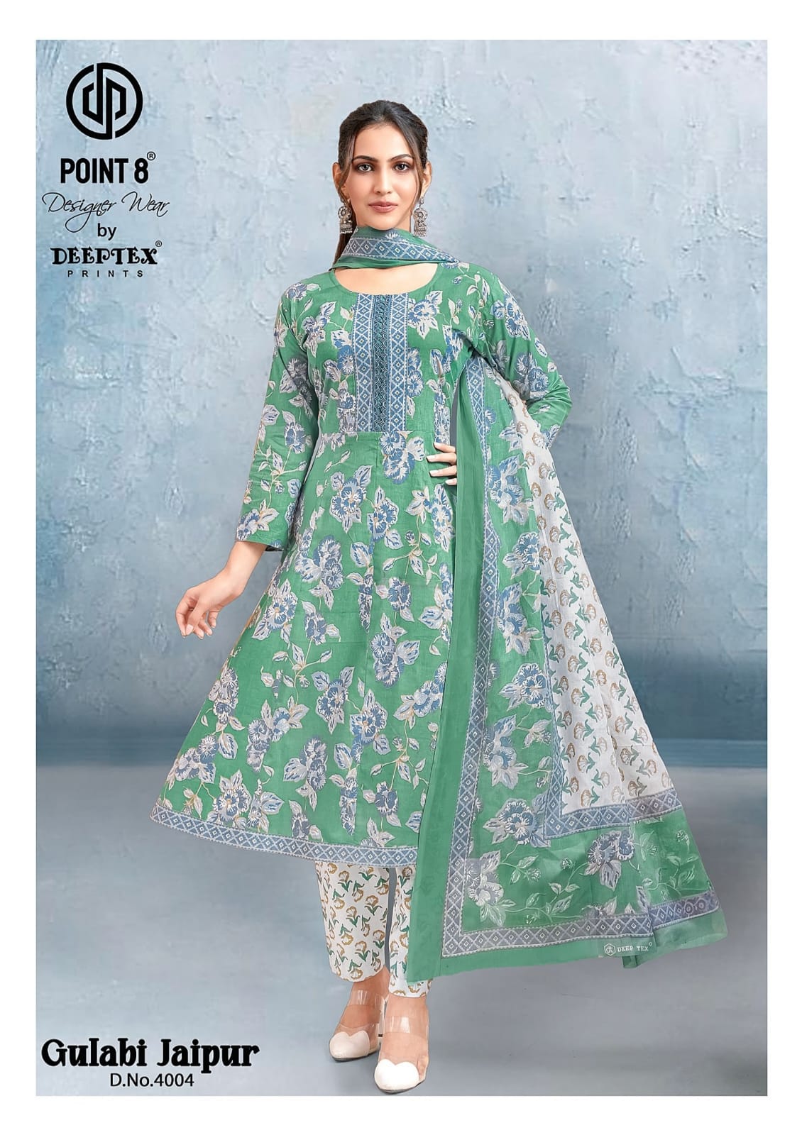 Deeptex Point 8 Gulabi Jaipur Vol 4 Anarkali Suits Catalog collection 6