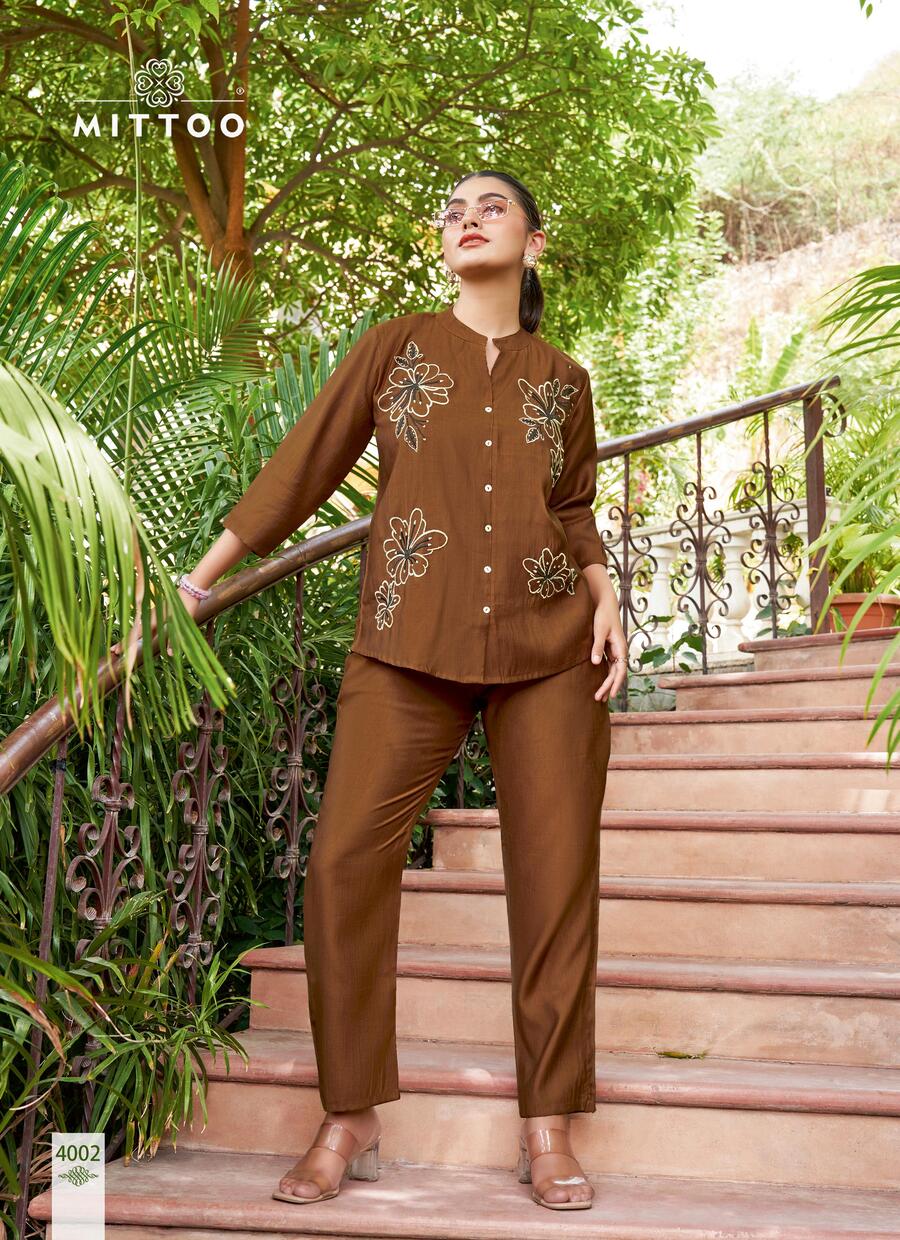 Mittoo Kurti Pranjal Co Ord Set Catalog collection 6