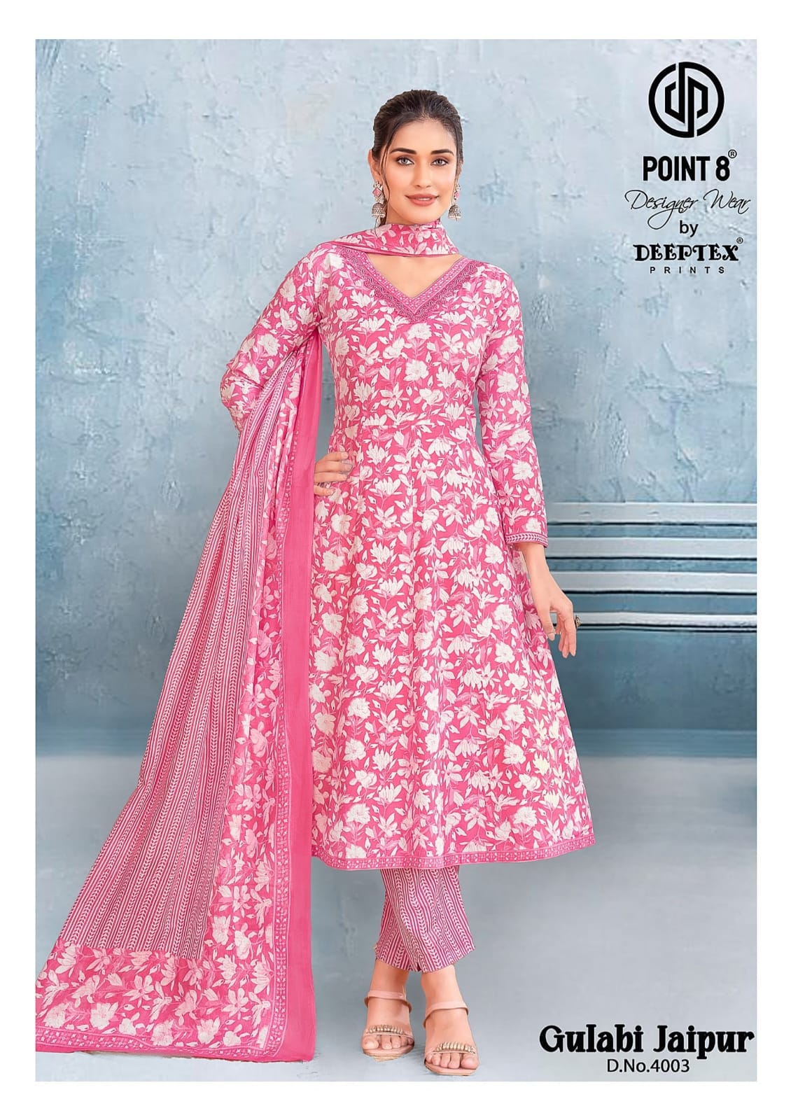 Deeptex Point 8 Gulabi Jaipur Vol 4 Anarkali Suits Catalog collection 5