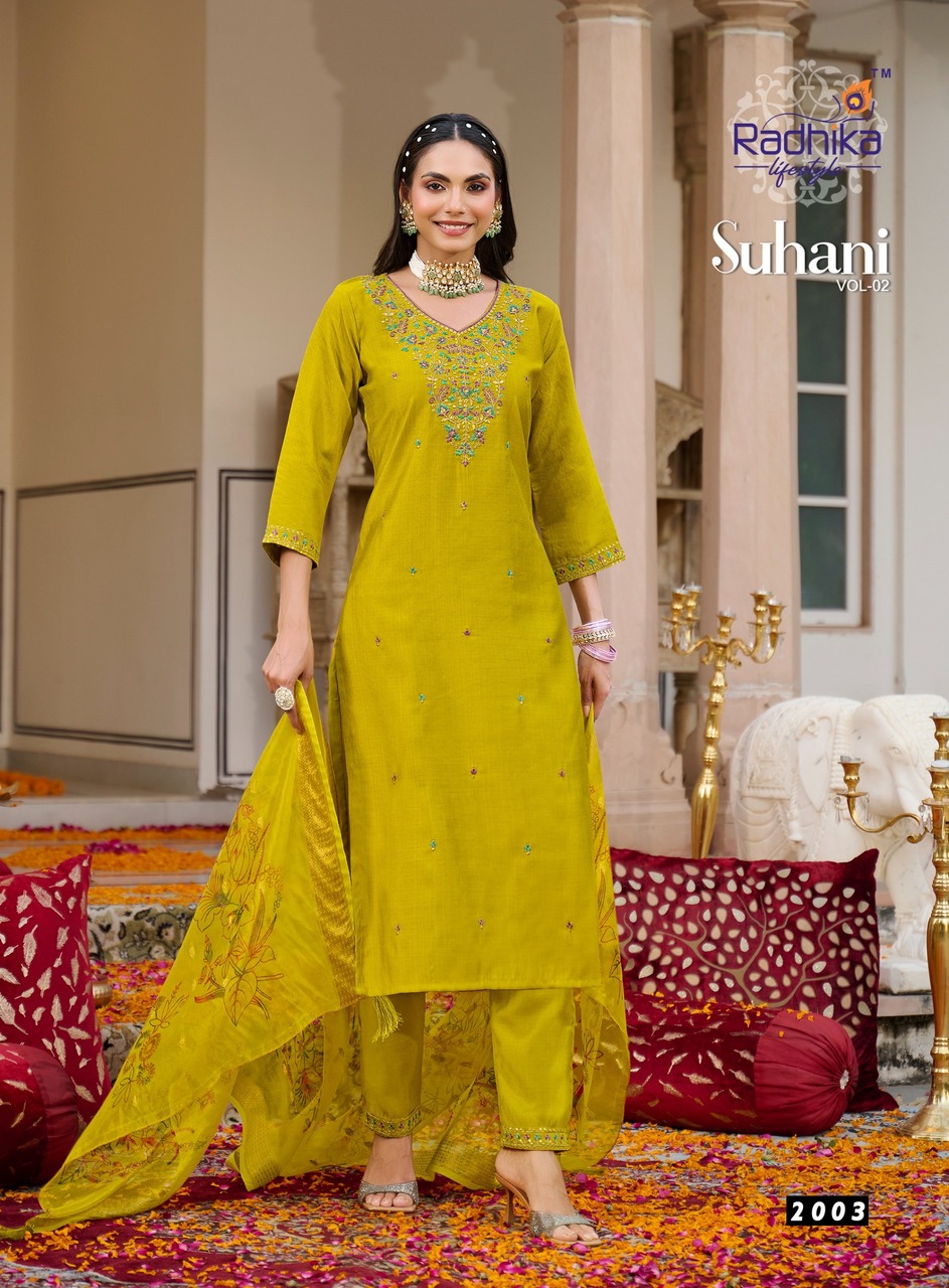 Radhika Lifestyle Suhani 2 Embroidery Salwar Kameez Catalog collection 7