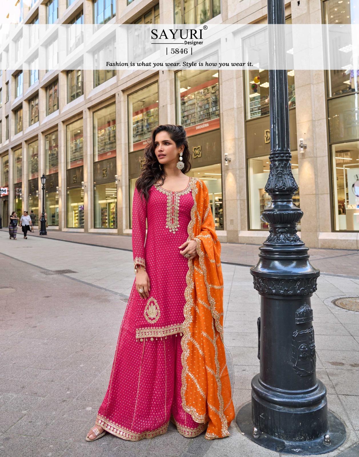 Sayuri Designer Swati Embroidery Salwar Kameez Catalog collection 6