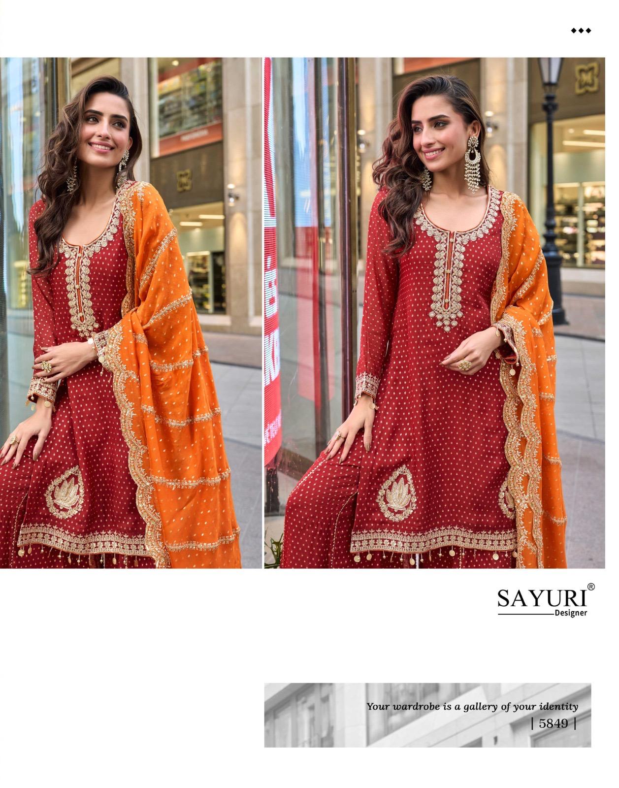 Sayuri Designer Swati Embroidery Salwar Kameez Catalog collection 1