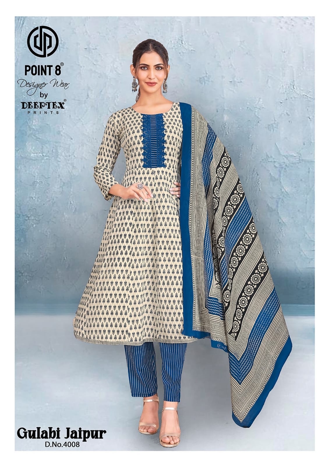 Deeptex Point 8 Gulabi Jaipur Vol 4 Anarkali Suits Catalog collection 3