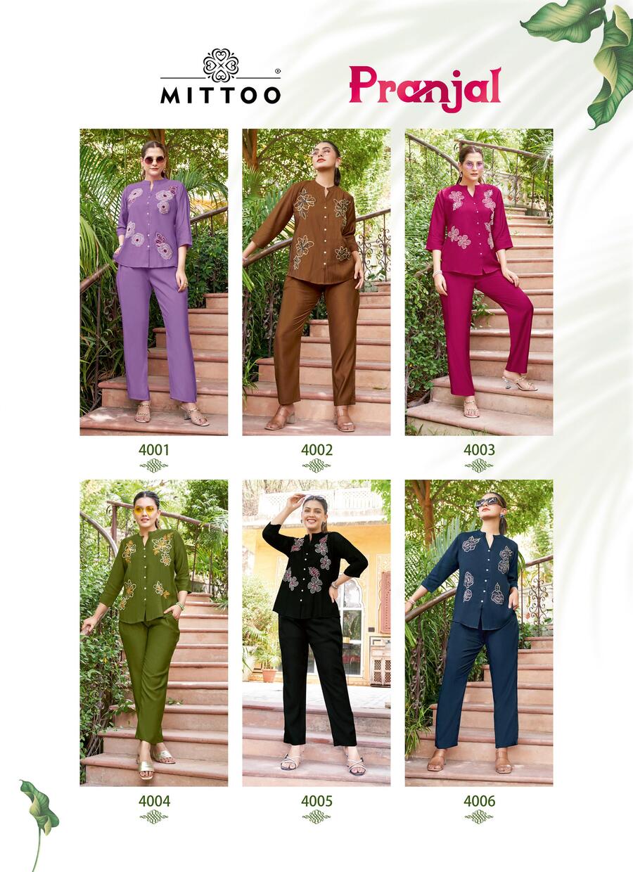 Mittoo Kurti Pranjal Co Ord Set Catalog collection 10