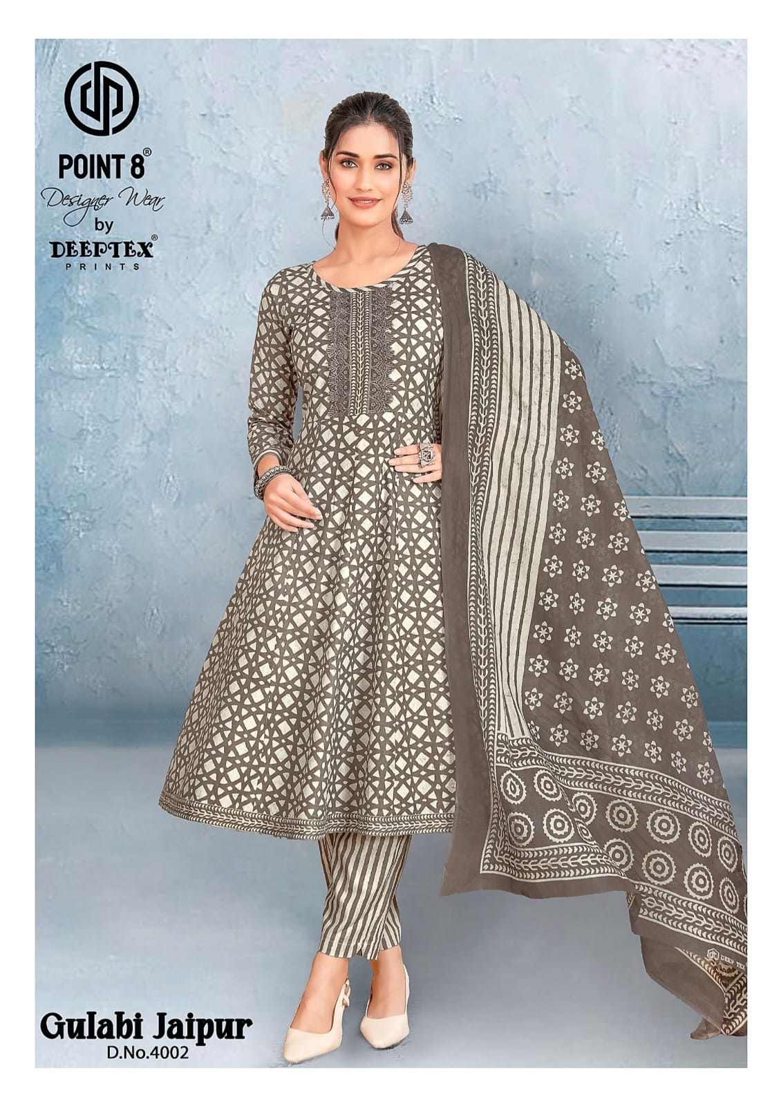 Deeptex Point 8 Gulabi Jaipur Vol 4 Anarkali Suits Catalog collection 8