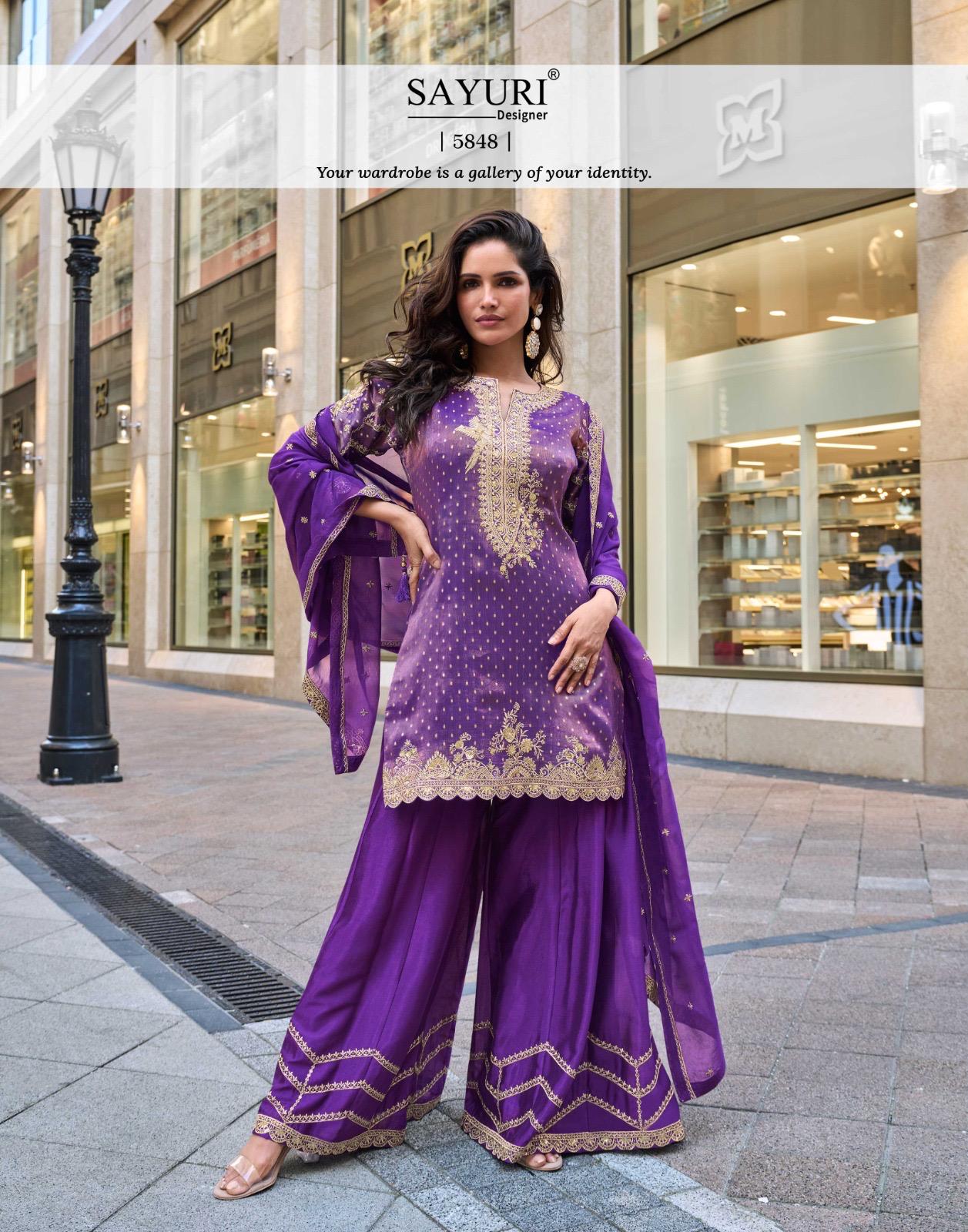 Sayuri Designer Swati Embroidery Salwar Kameez Catalog collection 3