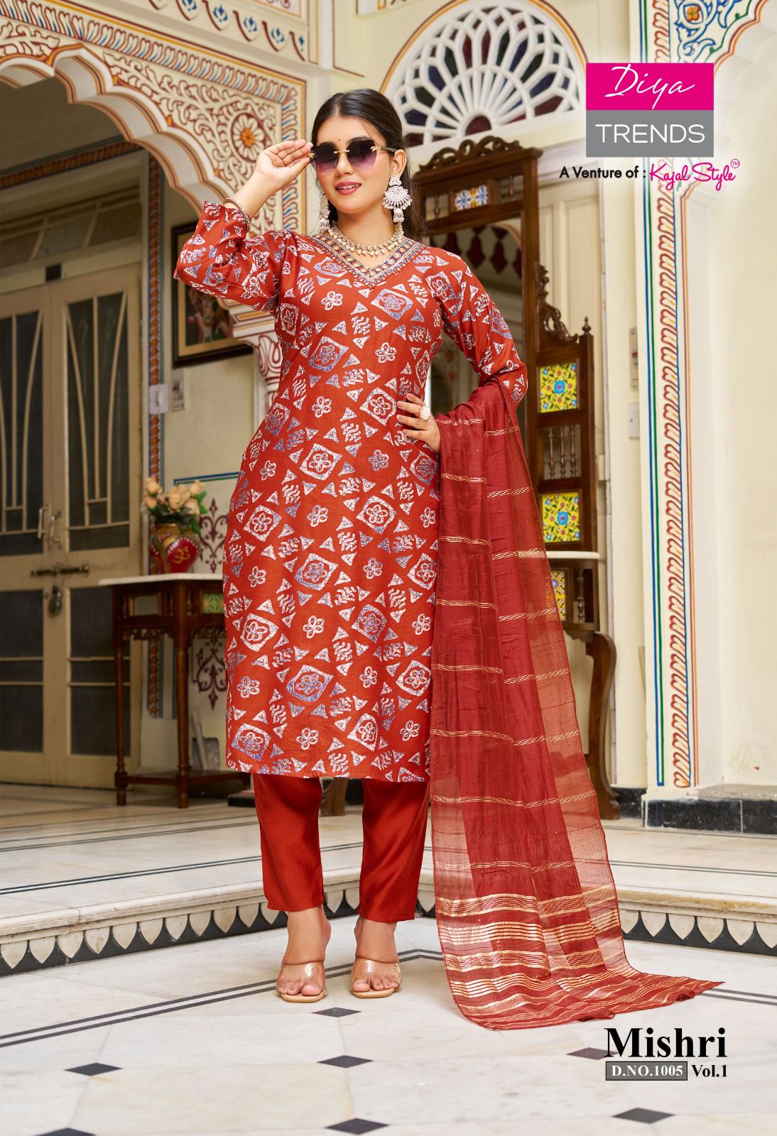 Diya Trends Mishri Printed Salwar Kameez Catalog collection 5