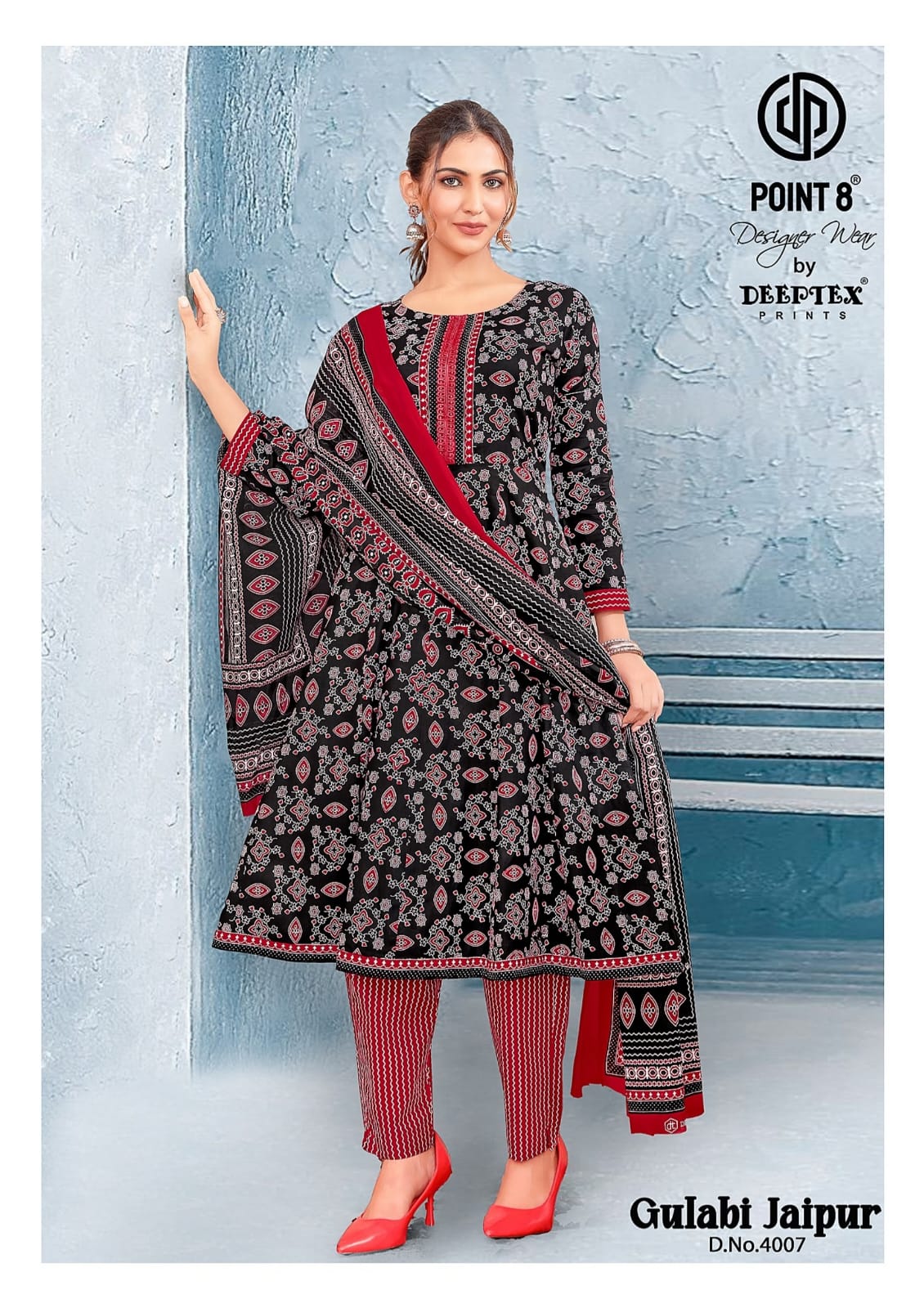 Deeptex Point 8 Gulabi Jaipur Vol 4 Anarkali Suits Catalog collection 4