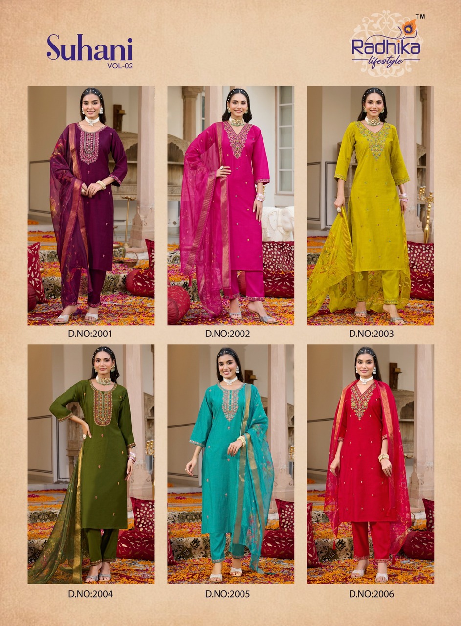 Radhika Lifestyle Suhani 2 Embroidery Salwar Kameez Catalog collection 2
