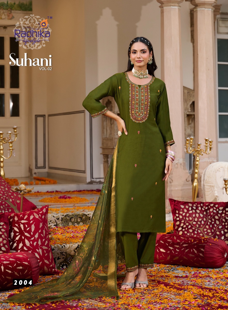 Radhika Lifestyle Suhani 2 Embroidery Salwar Kameez Catalog collection 5