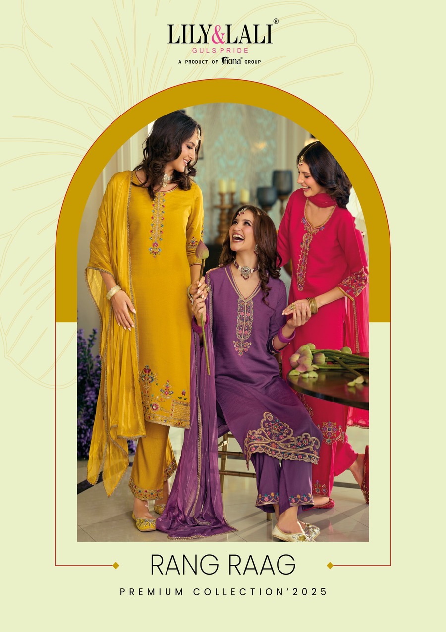 Lily Lali Rang Raag Embroidery Salwar Kameez Catalog collection 6