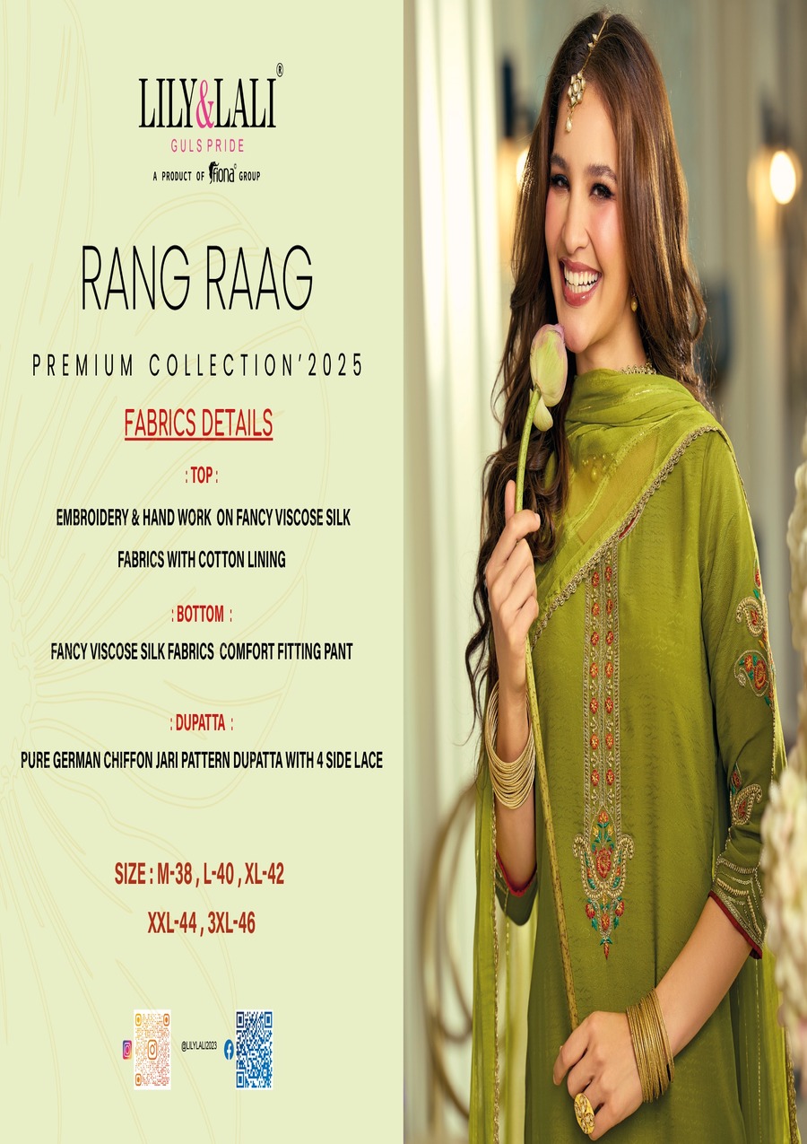Lily Lali Rang Raag Embroidery Salwar Kameez Catalog collection 11