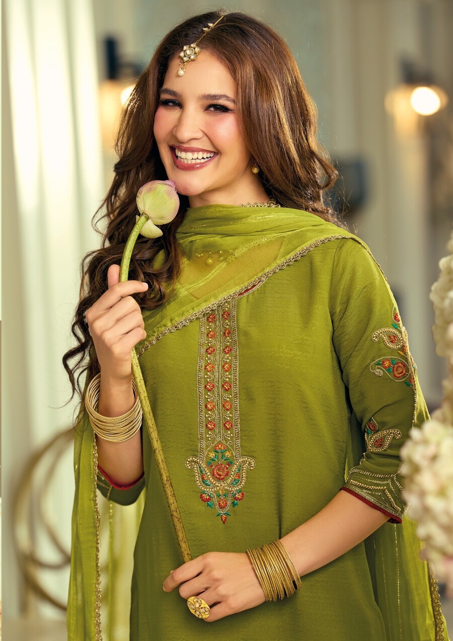 Lily Lali Rang Raag Embroidery Salwar Kameez Catalog collection 10