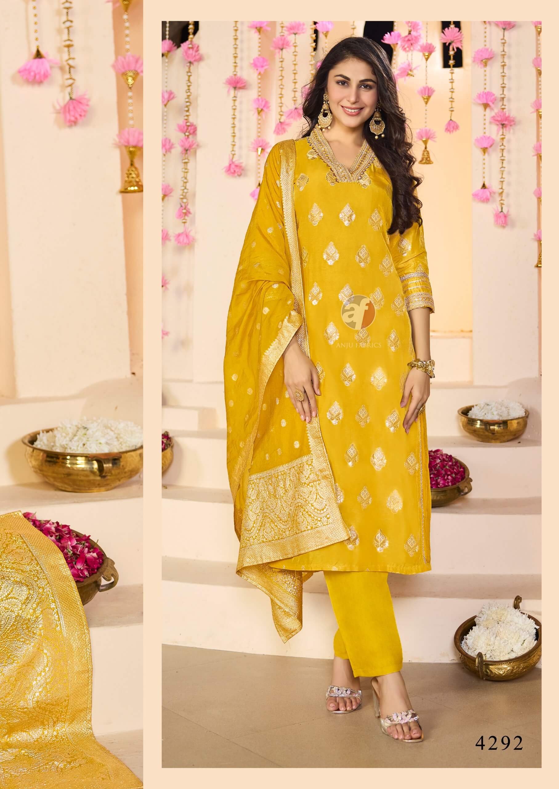 Anju Fabrics Bandhan Vol 5 Readymade Dress Catalog collection 12