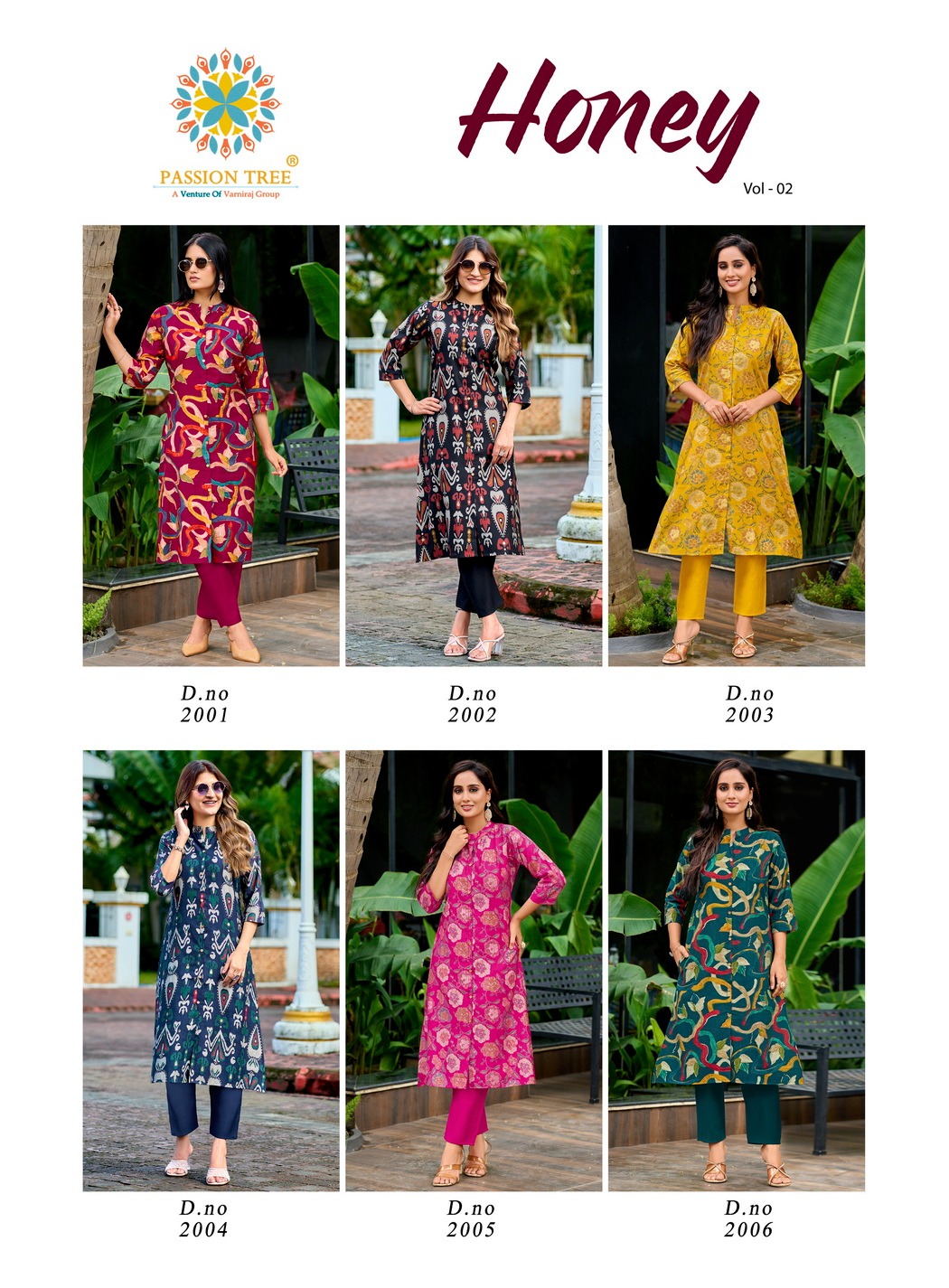 Passion Tree Honey Vol 2 Kurtis With Bottom Catalog collection 5