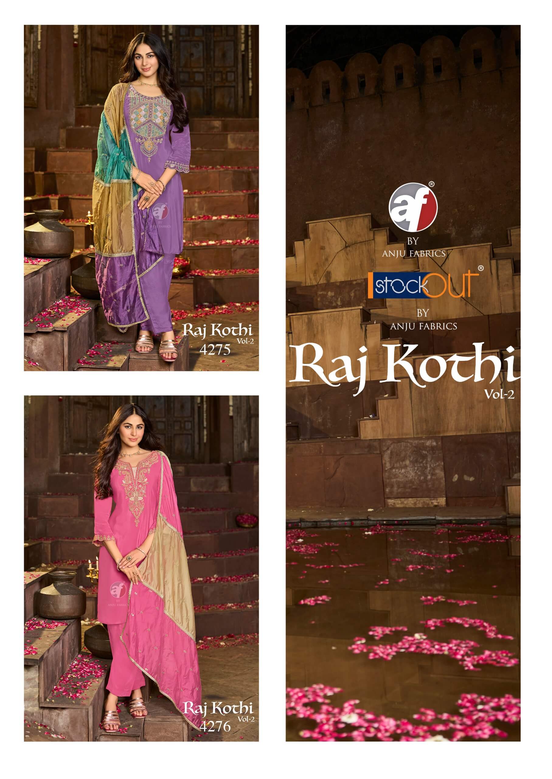 Anju Fabrics Raj Kothi Vol 2 Readymade Dress Catalog collection 4
