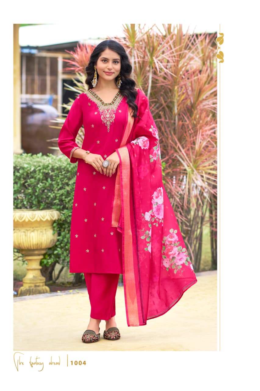 Ossm Nusrat Embroidery Salwar Kameez Catalog collection 2
