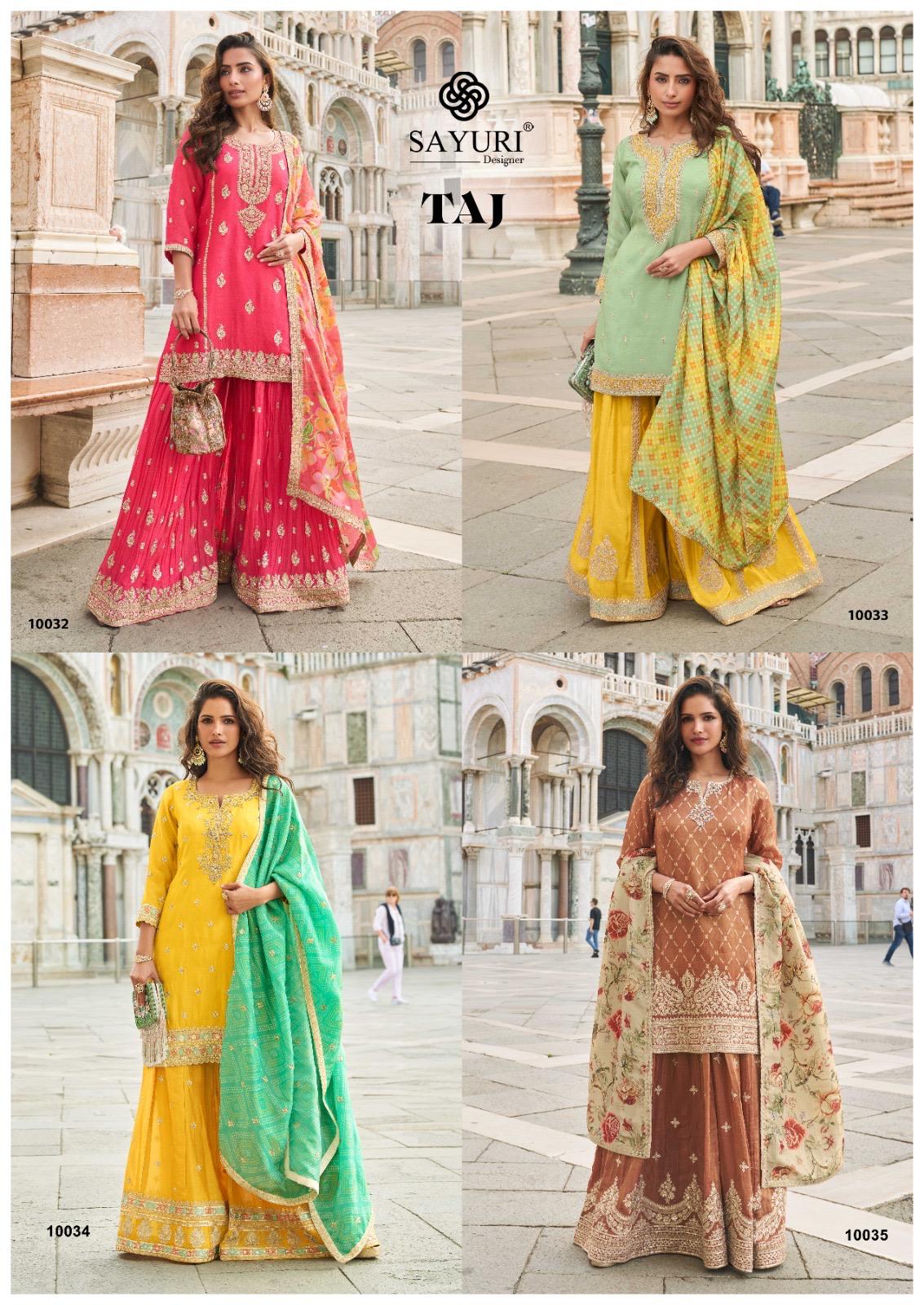 Sayuri Designer Taj Designer Salwar Suits Catalog collection 16
