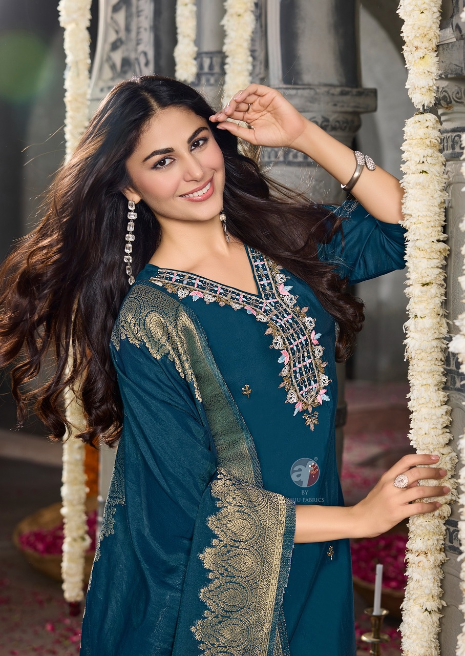 Anju Fabrics Vastra Vol 6 Readymade Dress Catalog collection 5