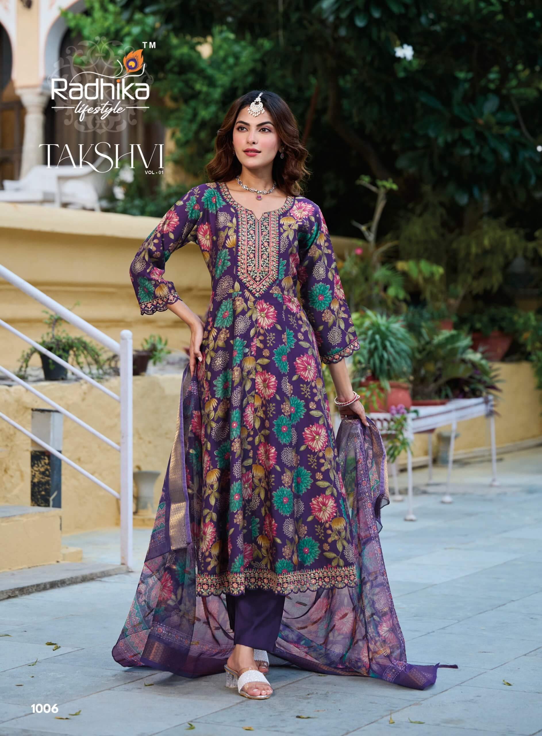 Radhika Lifestyle Takshvi Printed Salwar Kameez Catalog collection 12